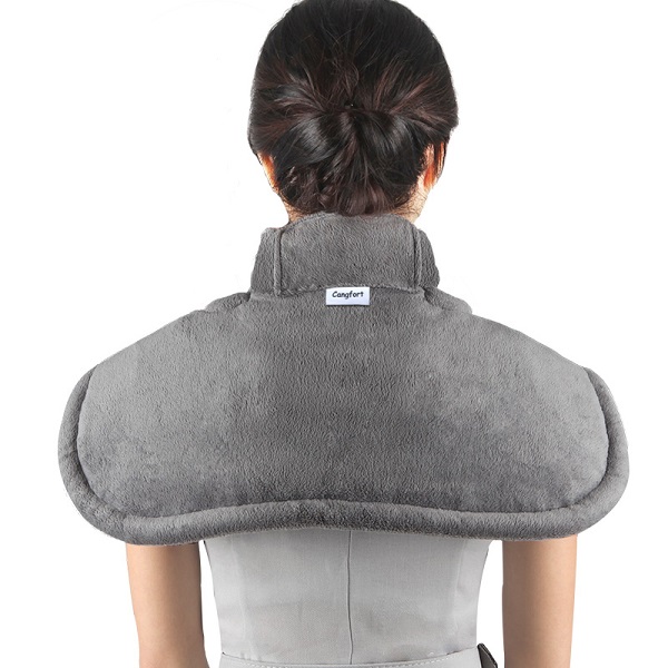 heated neck and shoulder massager pad